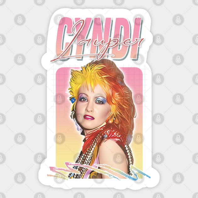 Cyndi Lauper /\/ Original 80s Vintage Style Design Sticker by DankFutura